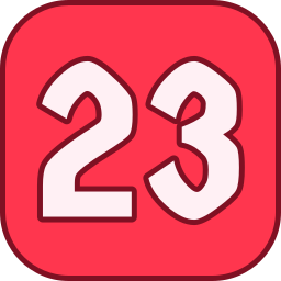 Number 23 icon