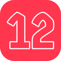 Number 12 icon