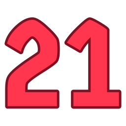 Number 21 icon