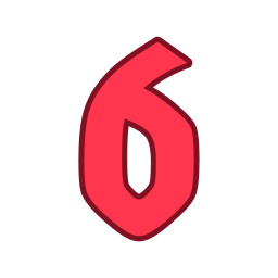 Number 6 icon