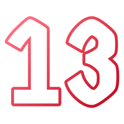 número 13 Ícone