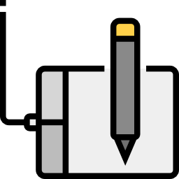 tablette graphique Icône