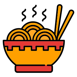 Noodle bowl icon