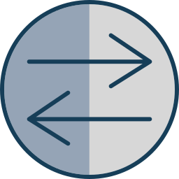 Échanger de gauche à droite Icône