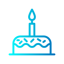 Birthday cake icon