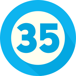 Thirty five icon