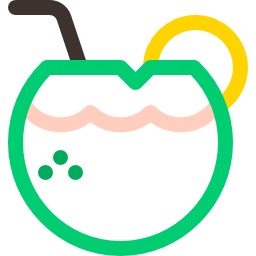 Coconut drink icon