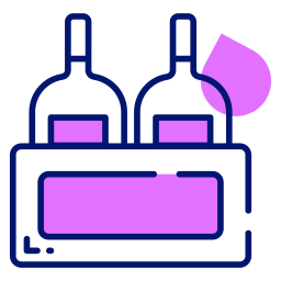 Wine bottles icon