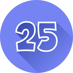 número 25 Ícone