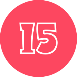 número 15 Ícone