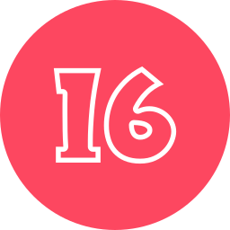 número 16 Ícone