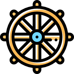 Dharma wheel icon