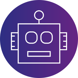 testa robotica icona