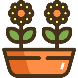 Flower pot icon