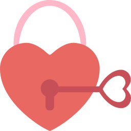 Love lock icon