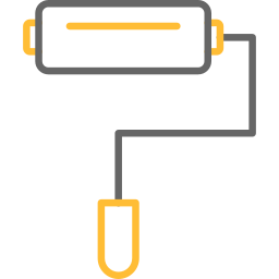 rouleau de peinture Icône