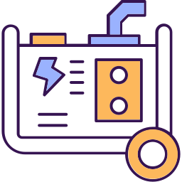 Electric generator icon