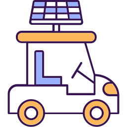 Golf cart icon