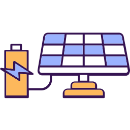 Solar battery icon