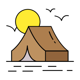 camping zelt icon