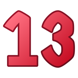 número 13 Ícone