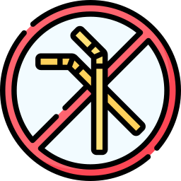 International straw free day icon