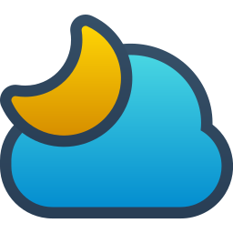 Cloudy night icon