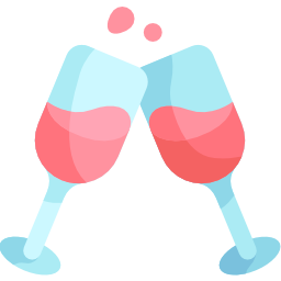 Wine glasses icon