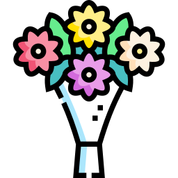 Flower bouquet icon