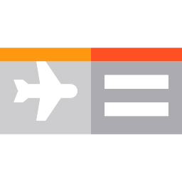 Airplane ticket icon