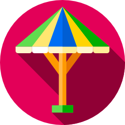 Sun umbrella icon