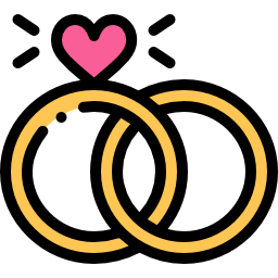 Wedding rings icon