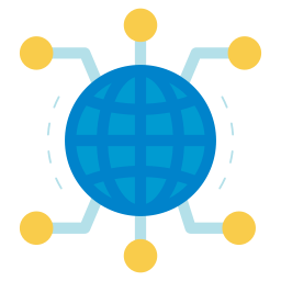 réseau mondial Icône