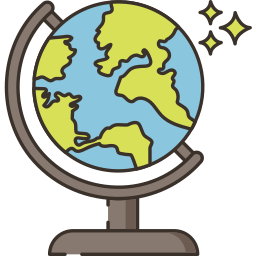 Earth globe icon