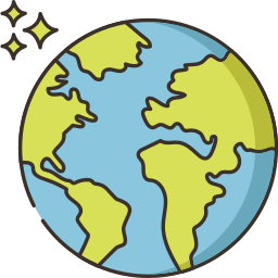 Planet earth icon