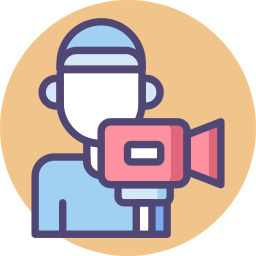 Camera operator icon