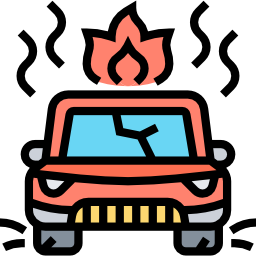 Car accident icon