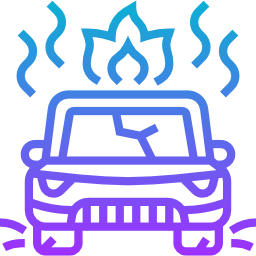 Car accident icon