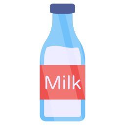 Milk bottle icon