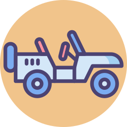 Military jeep icon