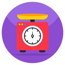 Weighing scale icon