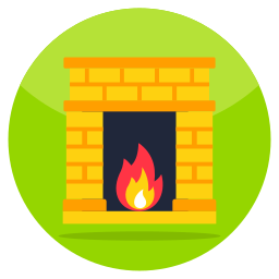 Burning woods icon