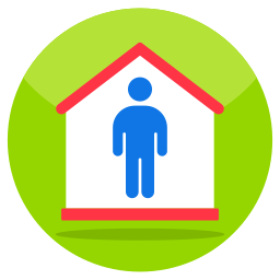 Home safety icon