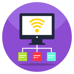 ordinateur connecté Icône