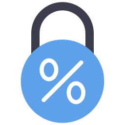 Fixed interest rate icon