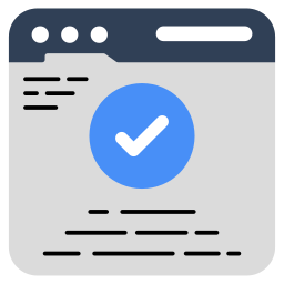 verifizierte webseite icon