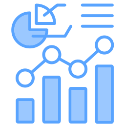 graphique statistique Icône