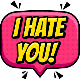 Hate you icon