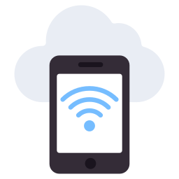 wi-fi android em nuvem Ícone