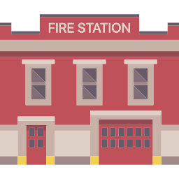 Fire station icon